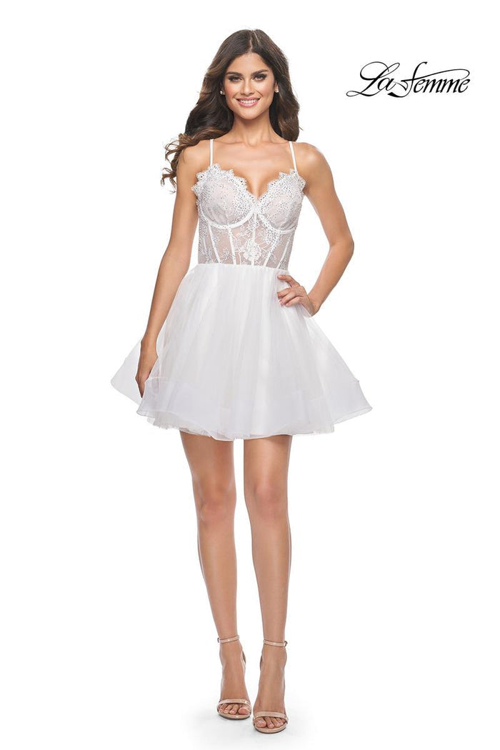 La Femme A-Line Homecoming Dress 31769