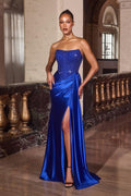 Ladivine Strapless Satin Dress C170