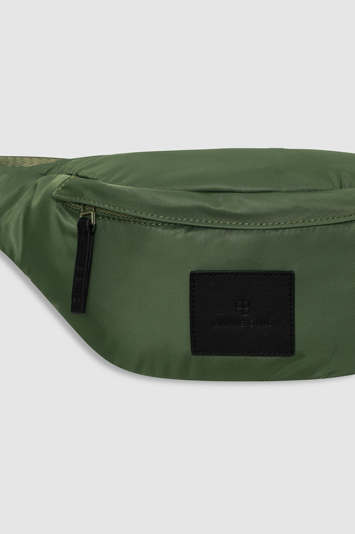 ANINE BING Leon Small Waist Bag Nylon - Army Green - detail view