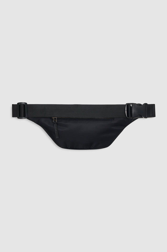 ANINE BING Leon Small Waist Bag Nylon - Black - back view