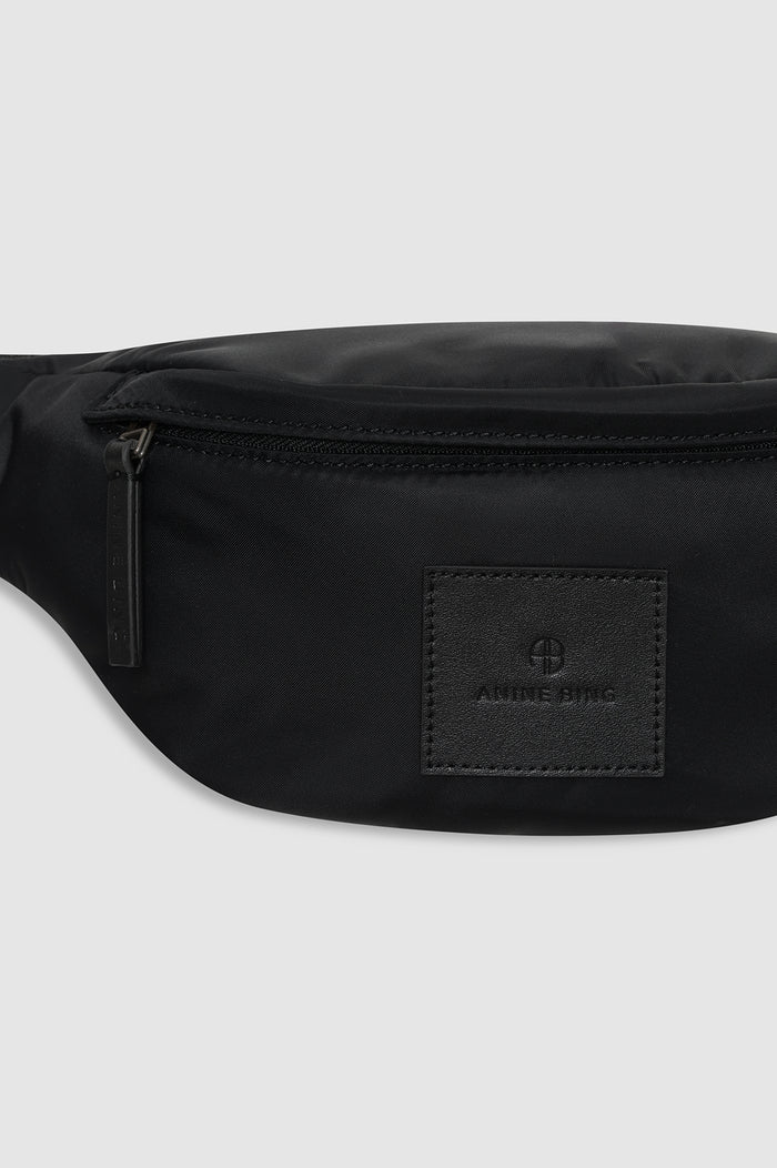 ANINE BING Leon Small Waist Bag Nylon - Black - detail view
