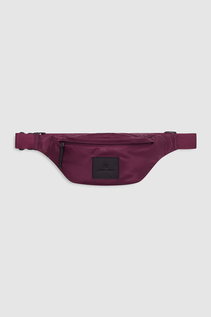 ANINE BING Leon Small Waist Bag Nylon - Fig - front view