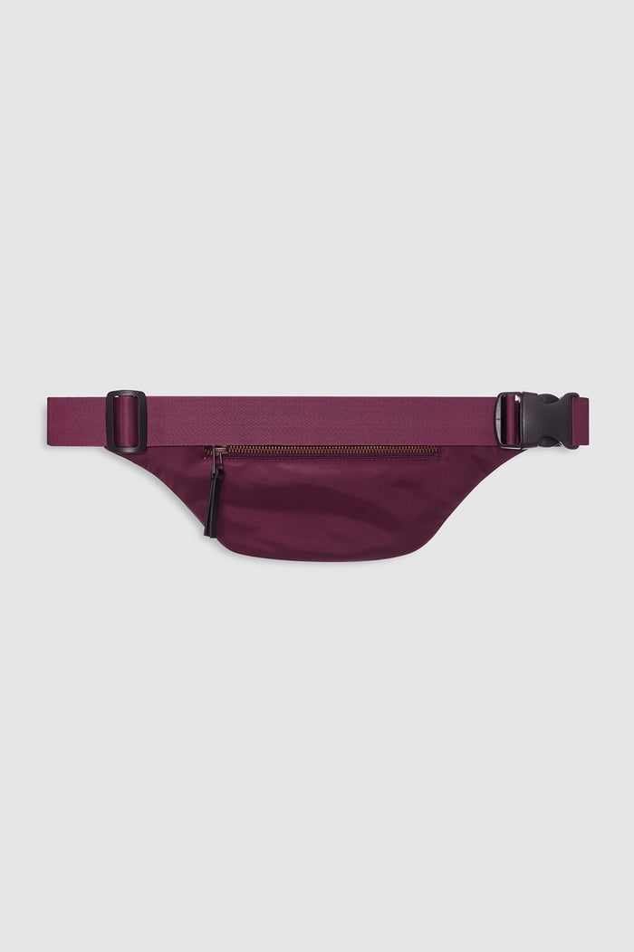 ANINE BING Leon Small Waist Bag Nylon - Fig - back view