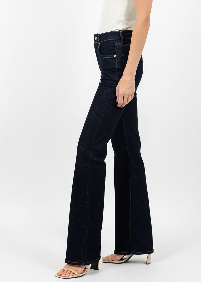 Citizens of Humanity Lilah High Rise Bootcut Jean 32.5" in Inky Rise available at Barbara Katz