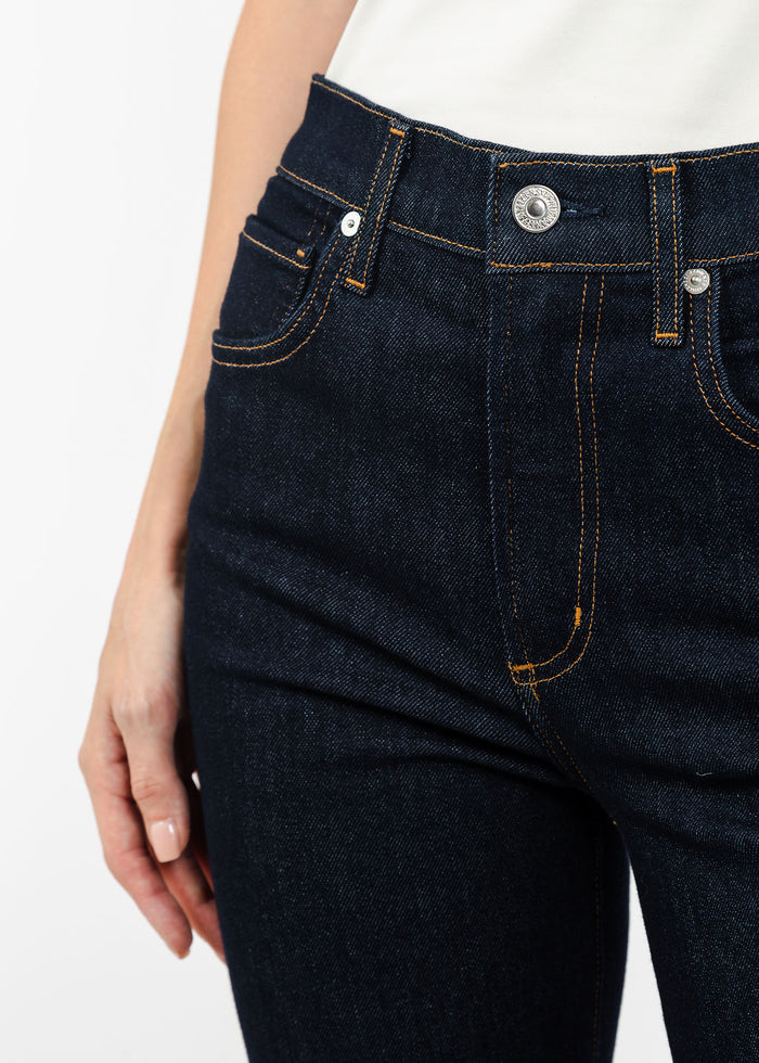 Citizens of Humanity Lilah High Rise Bootcut Jean 32.5" in Inky Rise available at Barbara Katz