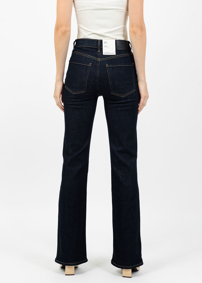 Citizens of Humanity Lilah High Rise Bootcut Jean 32.5" in Inky Rise available at Barbara Katz