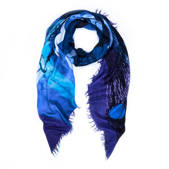 Suzi Roher Lily, Blue Note Scarf available at Barbara Katz