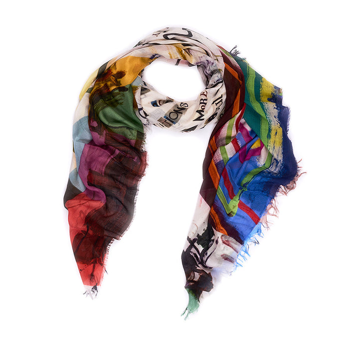 Suzi Roher Lily, Creativity Takes Courage Scarf available at Barbara Katz