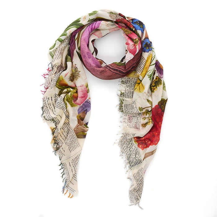 Suzi Roher Lily, Flore Francaise Scarf available at Barbara Katz