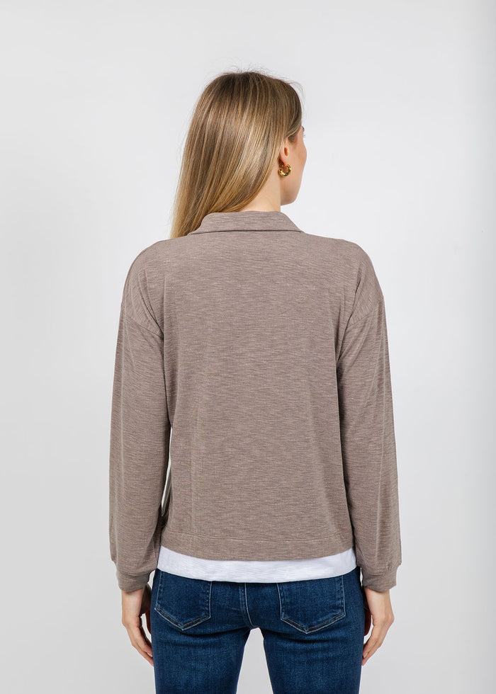 Lily Layered Polo - Brown Sugar