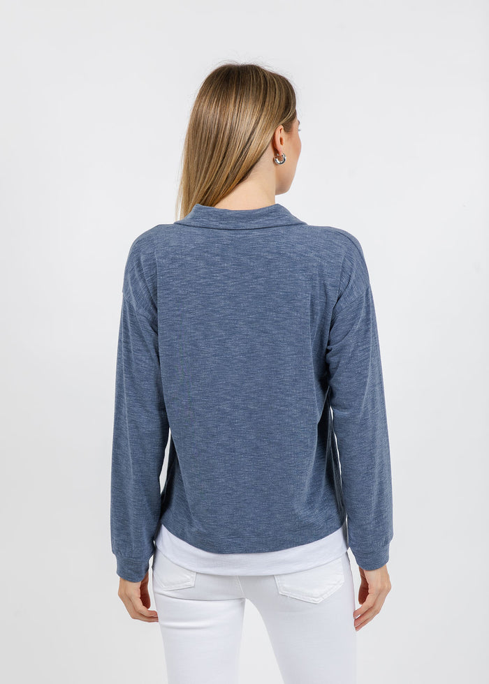 Nally & Millie Lily Layered Polo in Seaport available at Barbara Katz