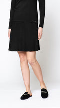Livia A-Line Knee-length Skirt - Black - Barbara Katz
