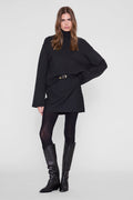 ANINE BING Livy Skirt - Black - on model front view