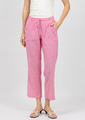 Pure Amici Lumila Linen Pants in Petal available at Barbara Katz