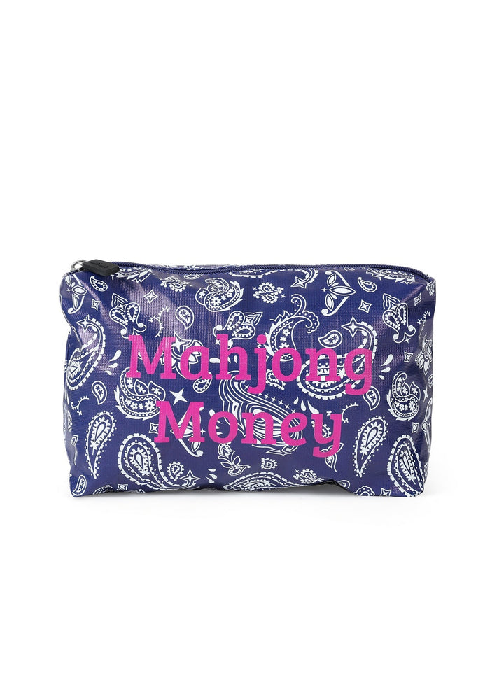 Haute Shore Mahjong Money Pouch in Navy Bandana available at Barbara Katz