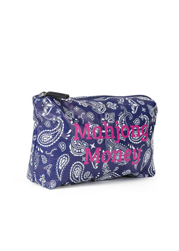 Haute Shore Mahjong Money Pouch in Navy Bandana available at Barbara Katz