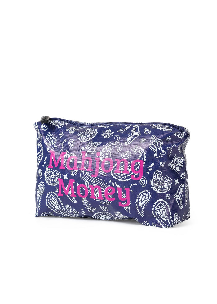 Haute Shore Mahjong Money Pouch in Navy Bandana available at Barbara Katz