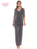 Marsoni by Colors Dress Ruffle Chiffon Pantsuit M308
