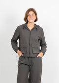 Lola & Sophie Maya Tech Canvas Jacket in Olive available at Barbara Katz