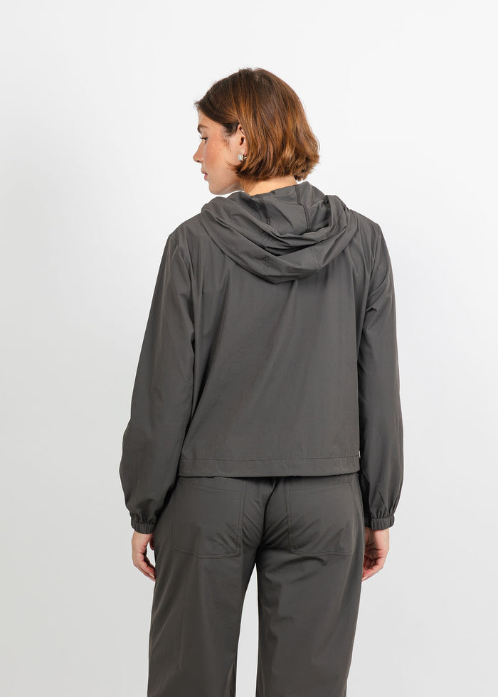 Lola & Sophie Maya Tech Canvas Jacket in Olive available at Barbara Katz