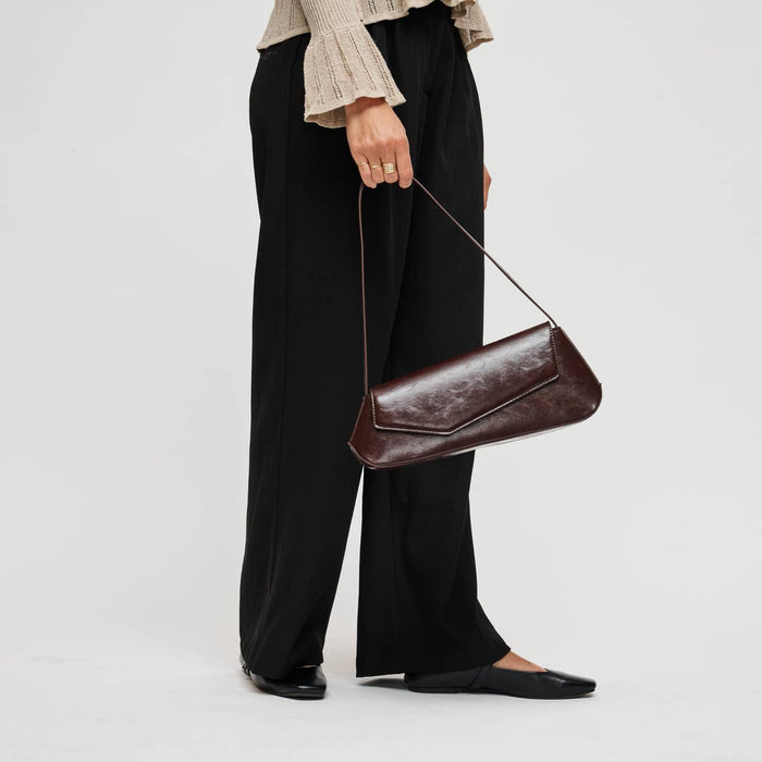 BK Mett Shoulder Bag in Espresso available at Barbara Katz