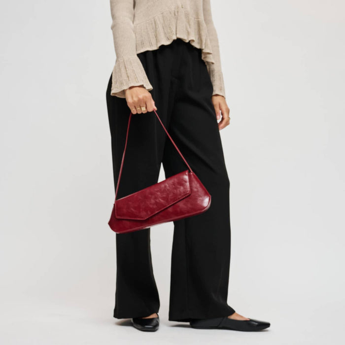 BK Mett Shoulder Bag in Wine available at Barbara Katz