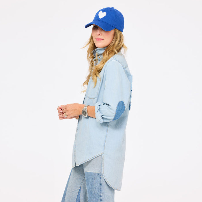 Kerri Rosenthal Mia U.S. of Love Shirt in Light Wash available at Barbara Katz