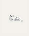 Jenny Bird Mini Florence Earrings in Silver available at Barbara Katz