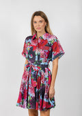 Dizzy-Lizzie Mini Mrs Maisel Dress - Floral Print available at Barbara Katz