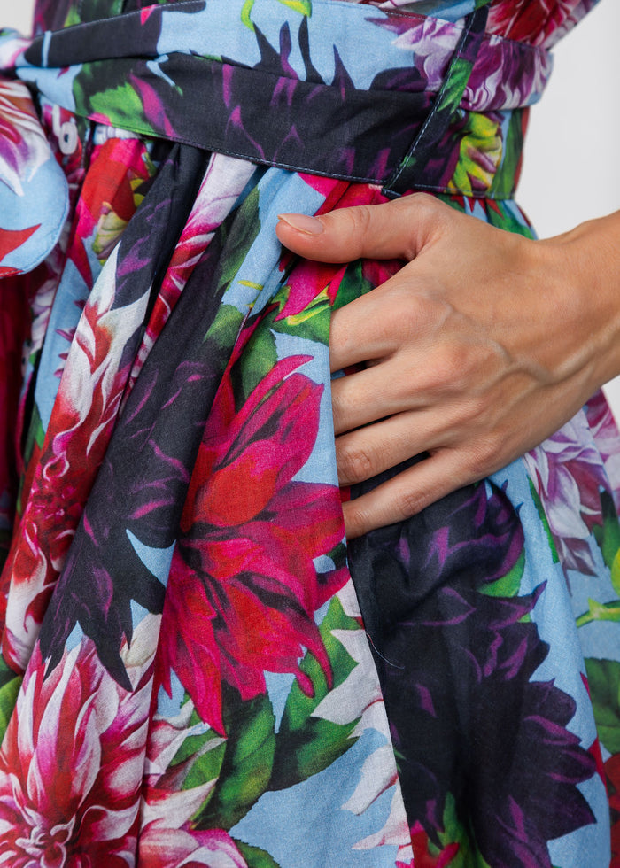 Dizzy-Lizzie Mini Mrs Maisel Dress - Floral Print available at Barbara Katz
