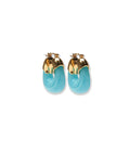 Lizzie Fortunato Mini Organic Hoops in Pool available at Barbara Katz