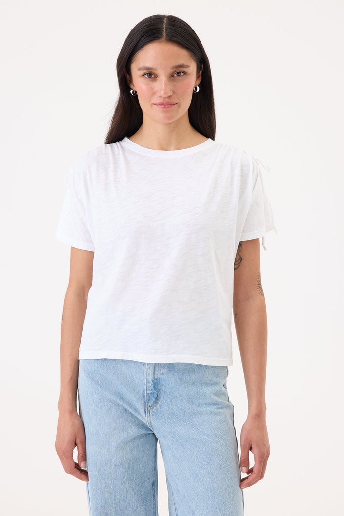 Goldie Modern Muse Tee in White available at Barbara Katz