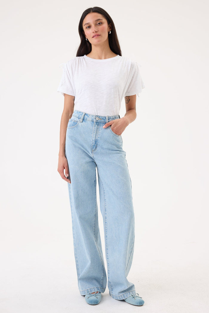 Goldie Modern Muse Tee in White available at Barbara Katz