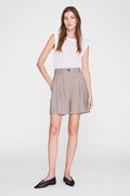 ANINE BING Moni Crop Tank - White - on model front