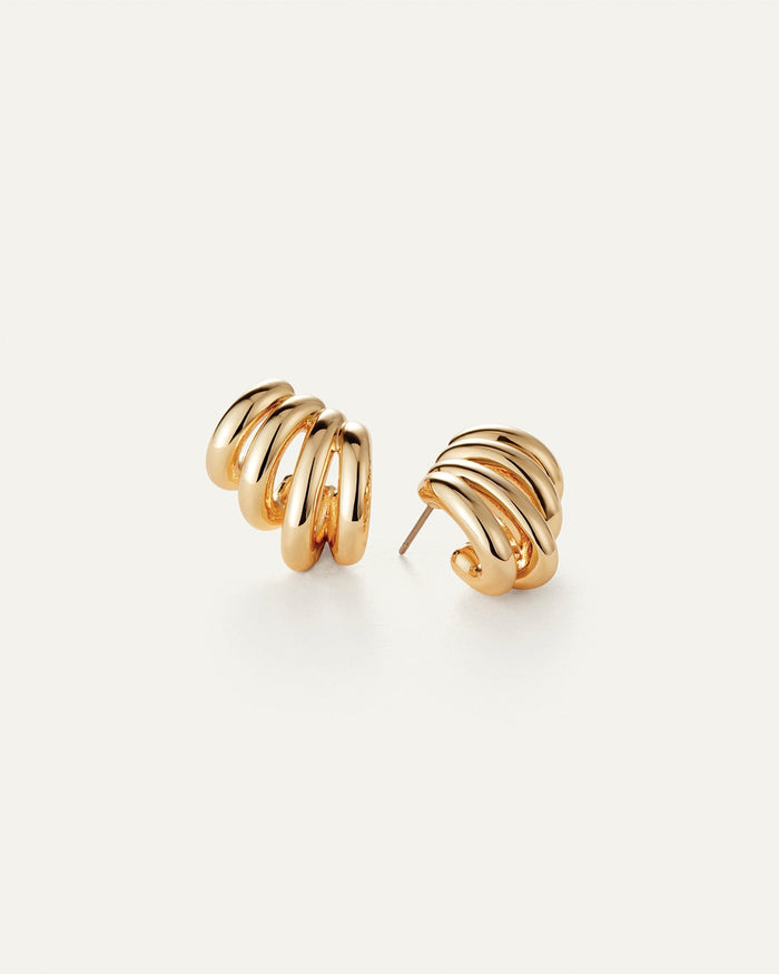 Jenny Bird Monroe Earrings in Gold available at Barbara Katz