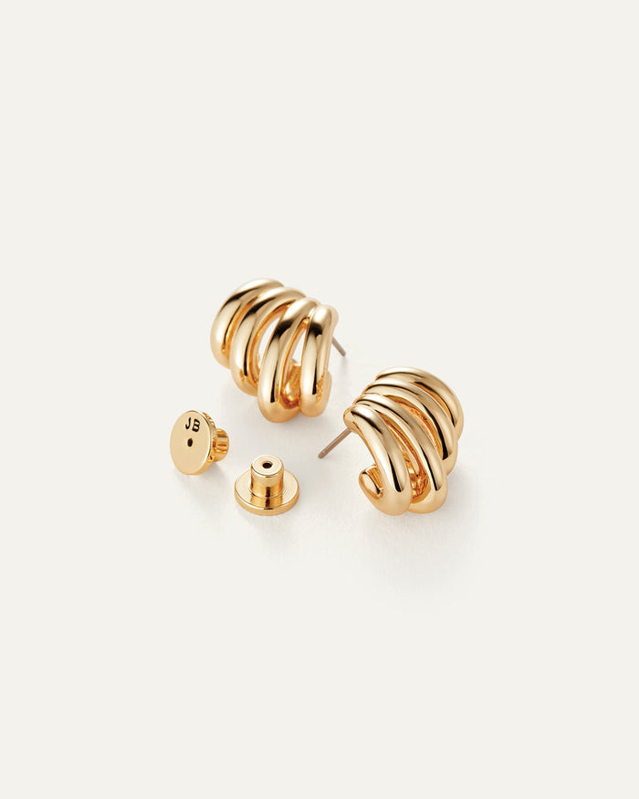 Jenny Bird Monroe Earrings in Gold available at Barbara Katz