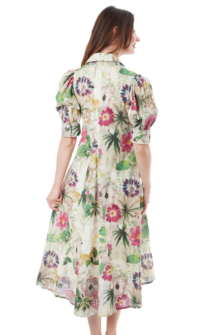Dizzy-Lizzie Montauk Dress - Botanical Print available at Barbara Katz