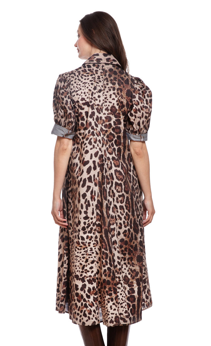 Dizzy-Lizzie Montauk Dress - Cheetah Print available at Barbara Katz