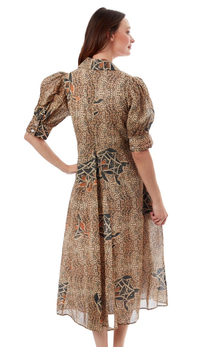 Dizzy-Lizzie Montauk Dress - Turtles Print available at Barbara Katz