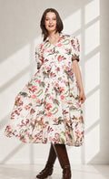 Dizzy-Lizzie Montauk Dress - Violet Safari Print available at Barbara Katz