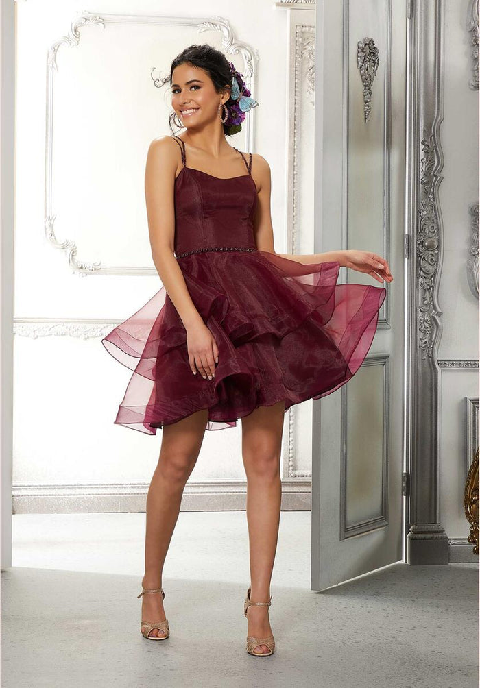 Morilee Organza A-Line Damas Dress 9574