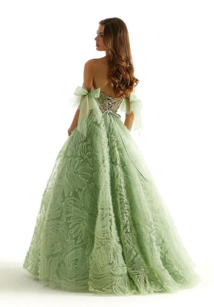 Morilee Ruffle Lace Ball Gown Prom Dress 49068