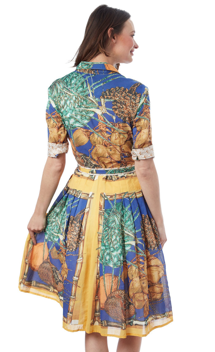 Dizzy-Lizzie Mrs Maisel Dress - Coconut Print available at Barbara Katz
