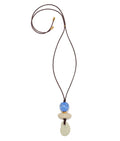 Lizzie Fortunato Museo Cord II Necklace in Sea available at Barbara Katz