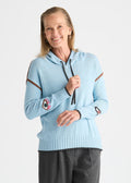 Zaket & Plover Mystic Eye Hoodie in Sky available at Barbara Katz