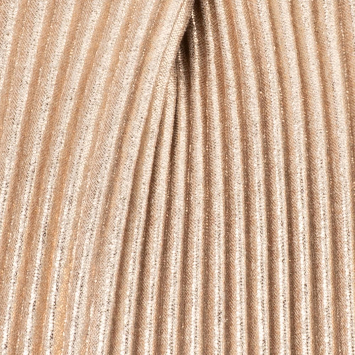Olga Berg Naomi Pleated Clutch Bag in Gold available at Barbara Katz
