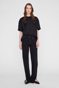 ANINE BING Nell Tee Mesh - Black - on model front