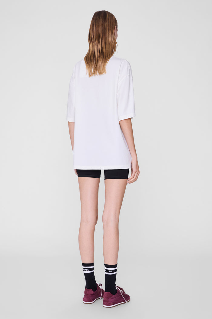 Anine Bing - Nell Tee Sport - White - On Model Back