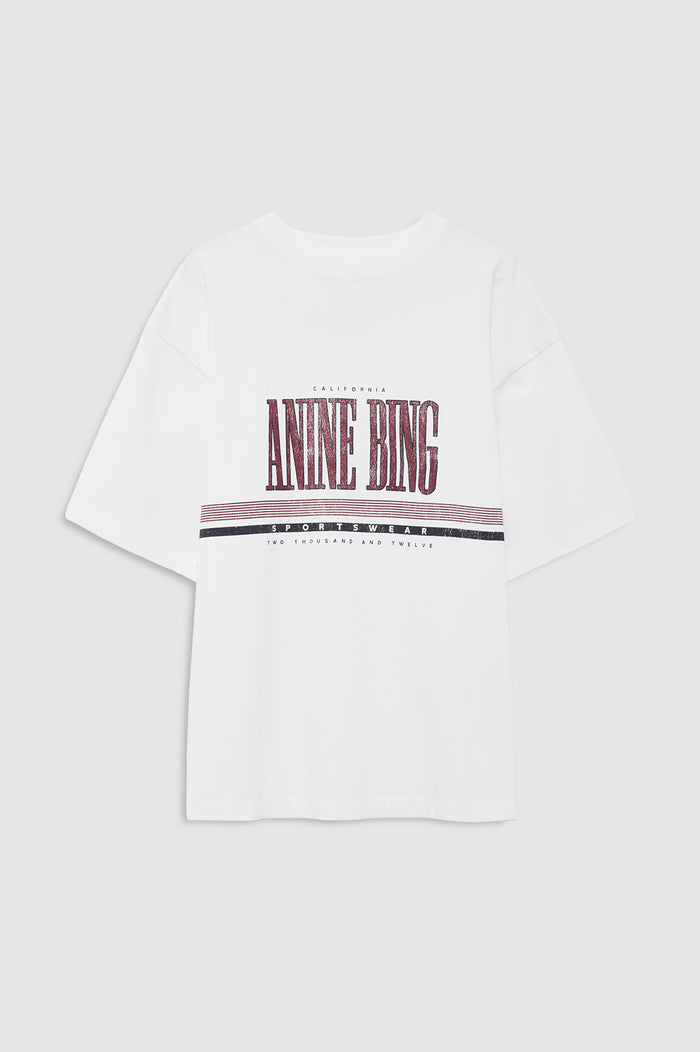 Anine Bing - Nell Tee Sport - White - Front View