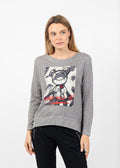 Terra Never Grow Up Graphic Sweater in Cement available at Barbara Katz